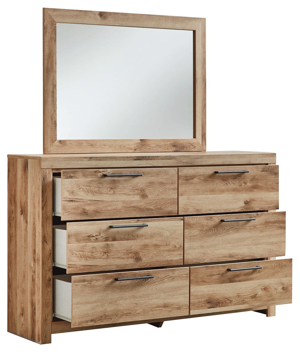 Commode couleur tan avec miroir