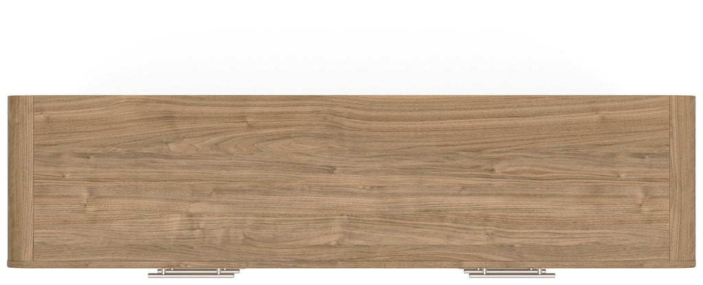 Commode six tiroirs brun clair avec miroir
