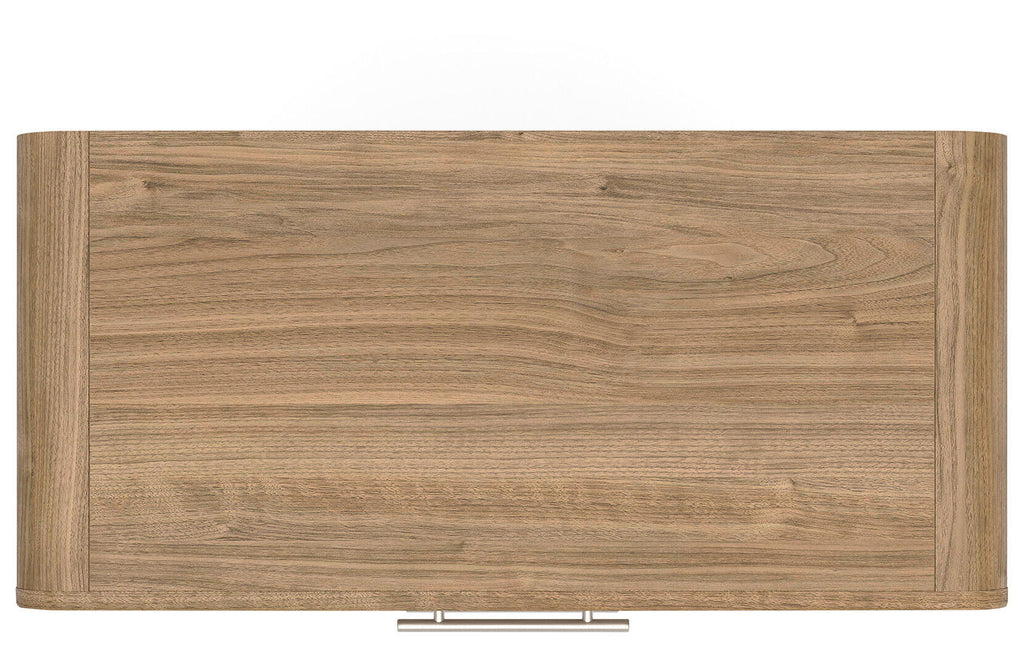 Commode brune à cinq tiroirs