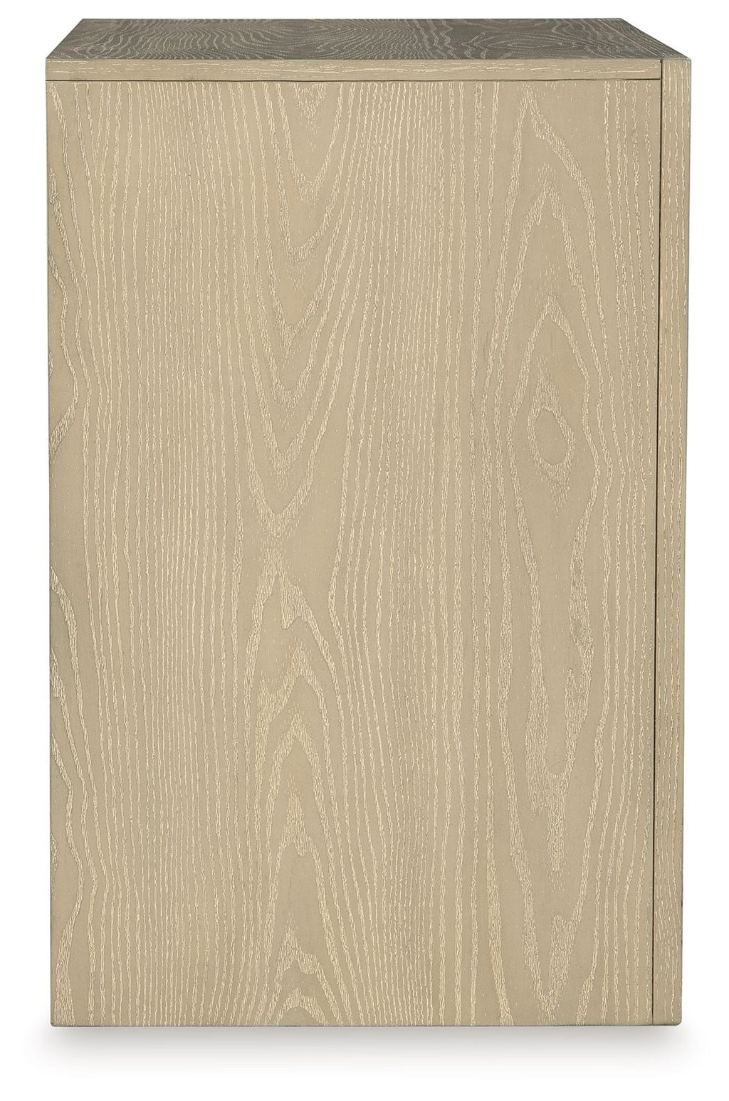 Table de chevet grise à trois tiroirs