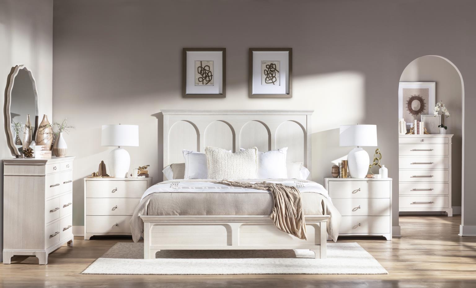 Commode six tiroirs de style transitionnel