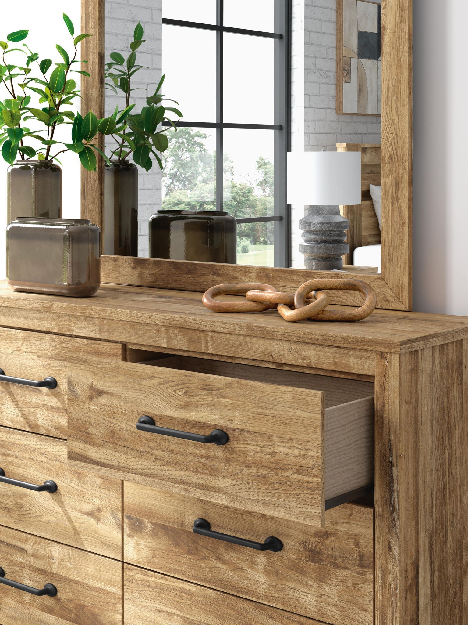 Commode brun clair