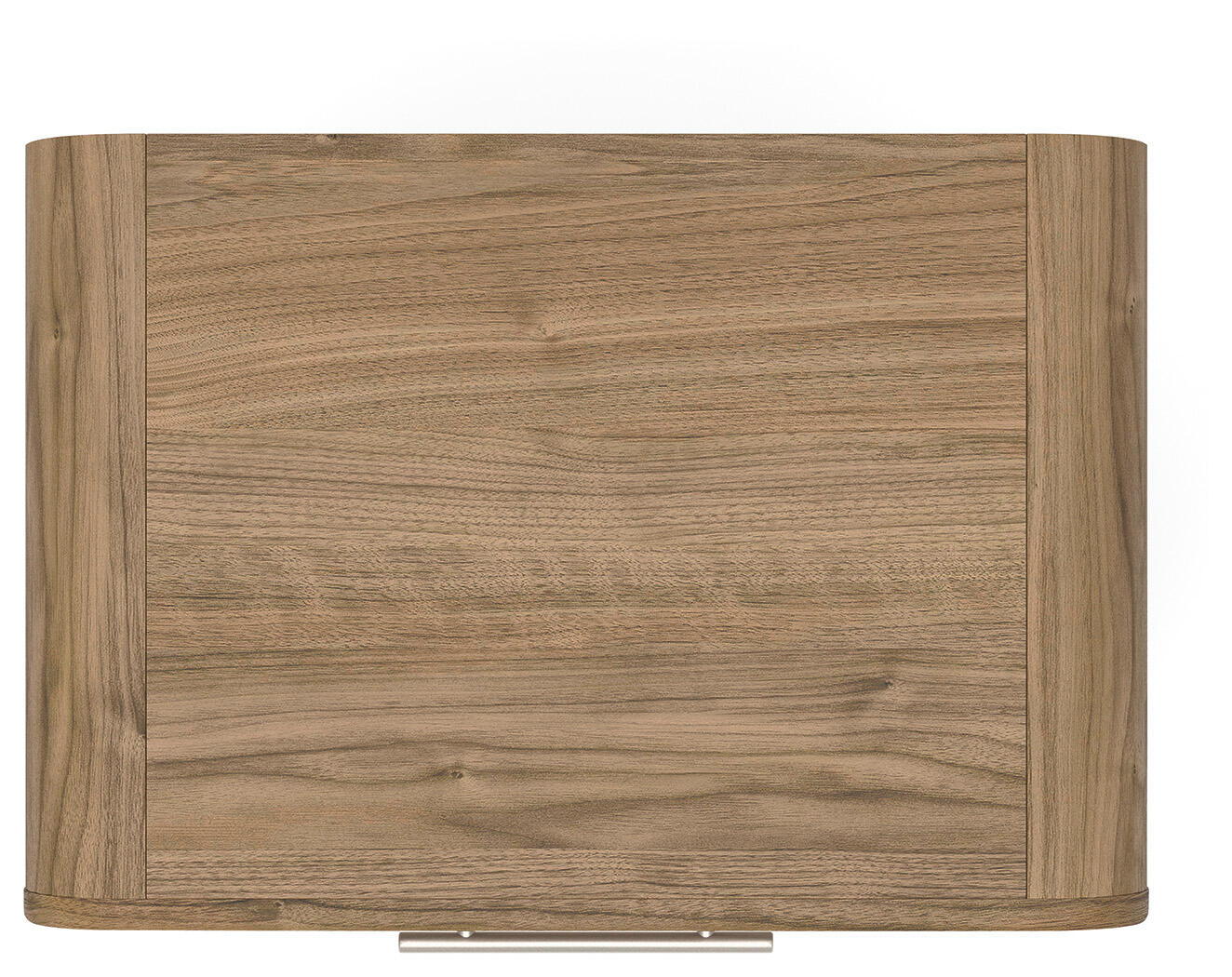 Table de chevet marron à deux tiroirs avec port de chargement USB