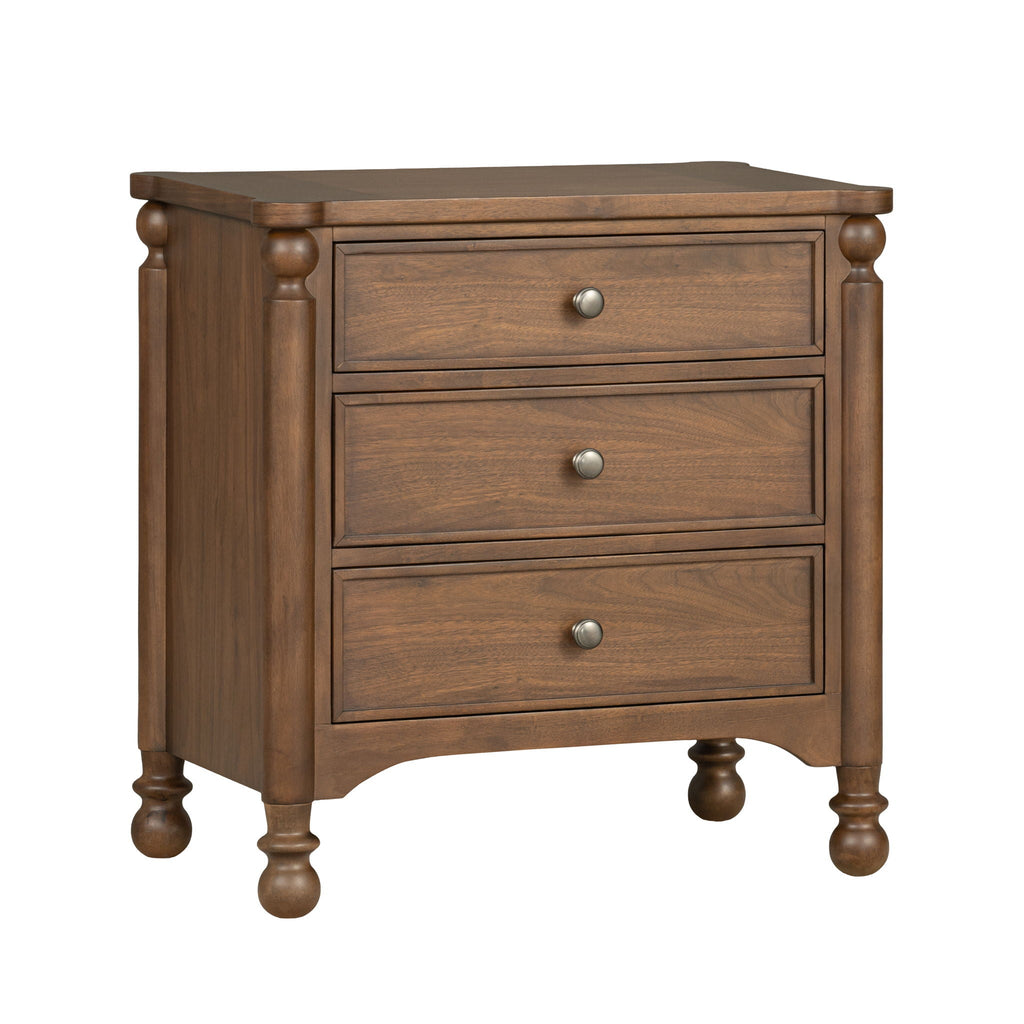 Table de chevet en noyer