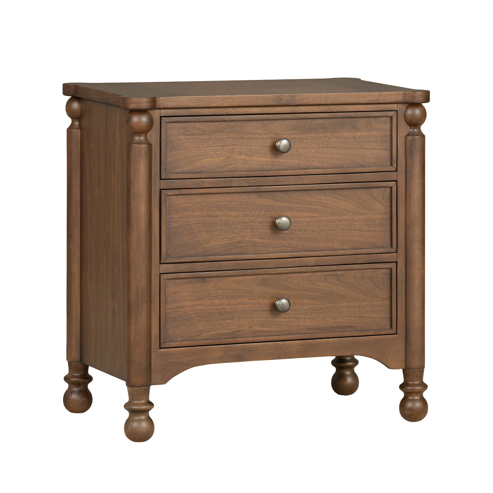 Table de chevet en noyer