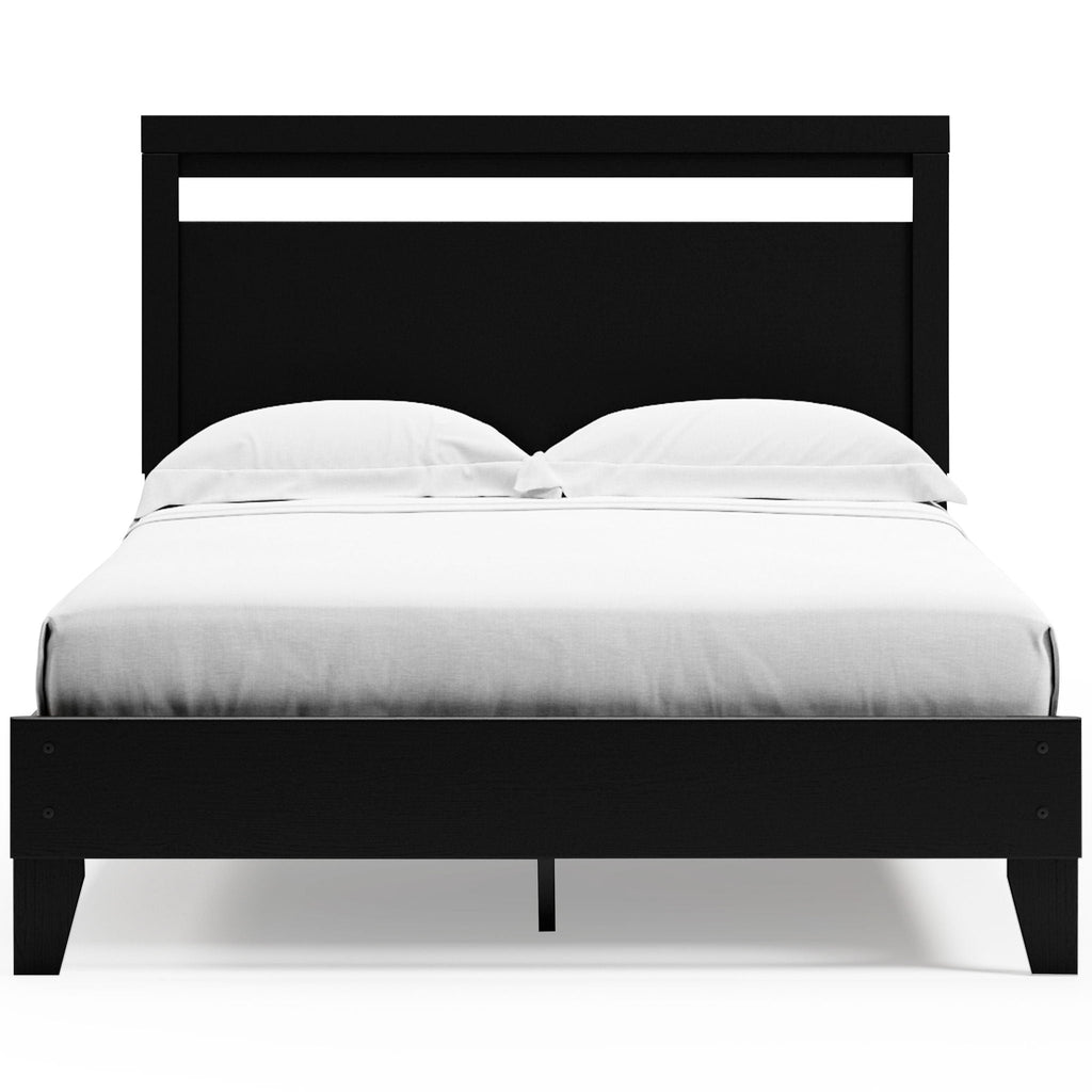 Lit plateforme Black Queen Panel