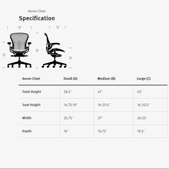 Chaise ergonomique — Minéral, Taille C (Grande)