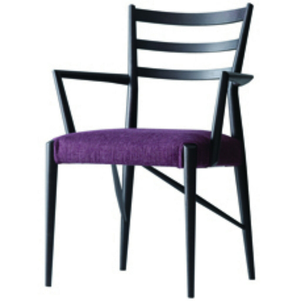 Chaise de salle à manger en chêne et noyer