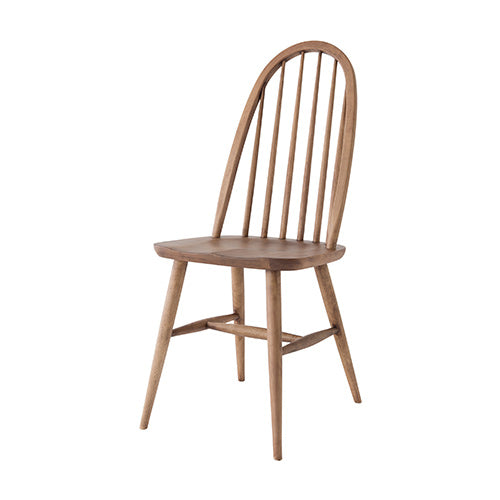 Chaise de salle à manger en bouleau à dossier haut