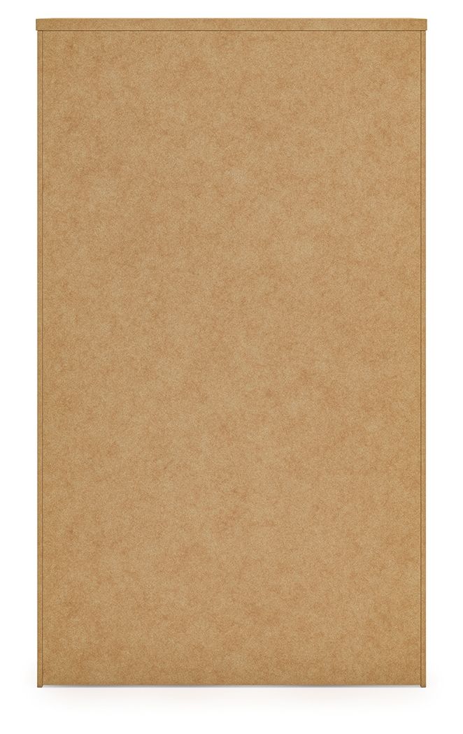 Commode marron à cinq tiroirs