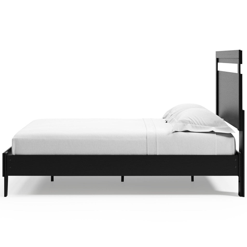 Lit plateforme Black Queen Panel
