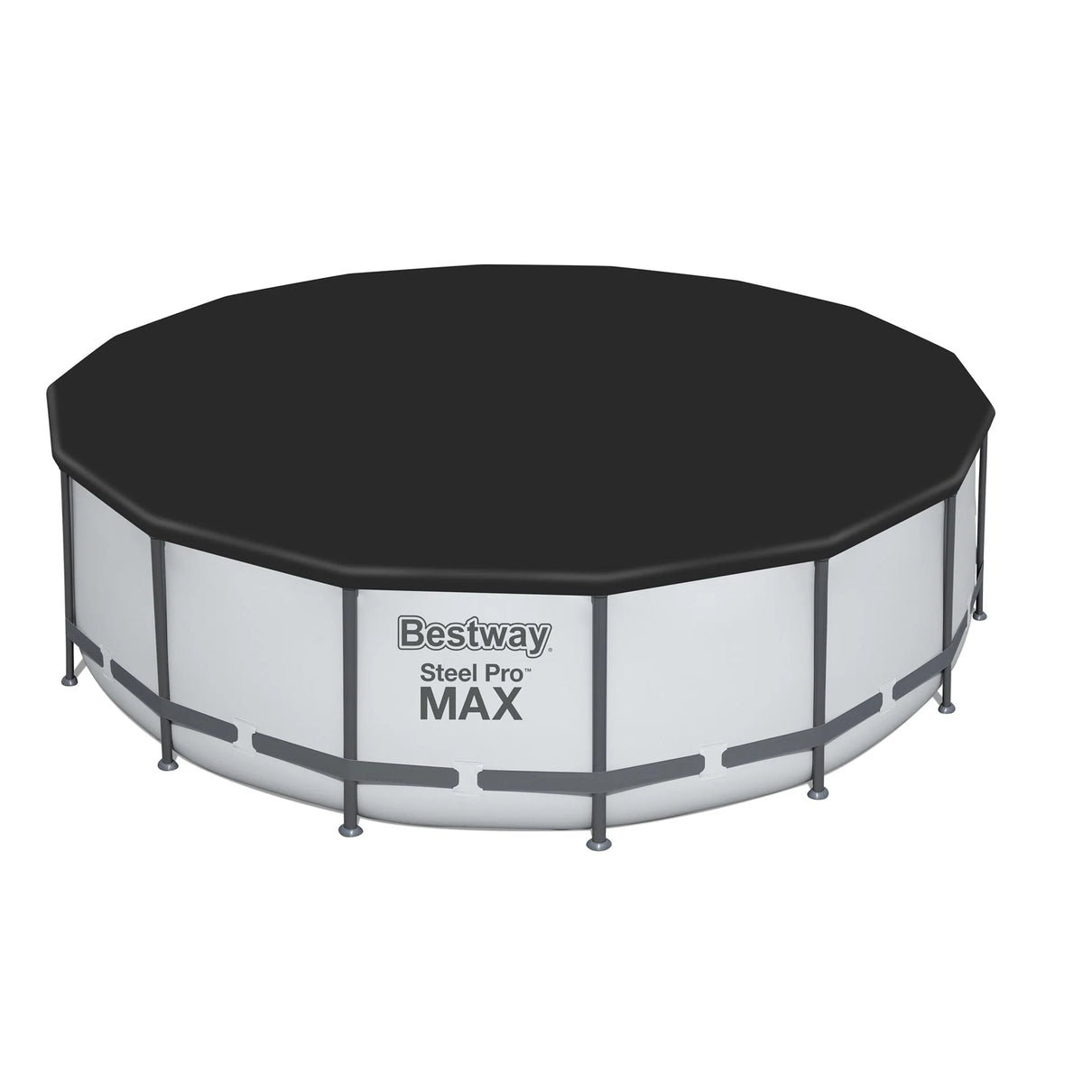 Piscine hors sol ronde Bestway Steel Pro MAX avec pompe et bâche