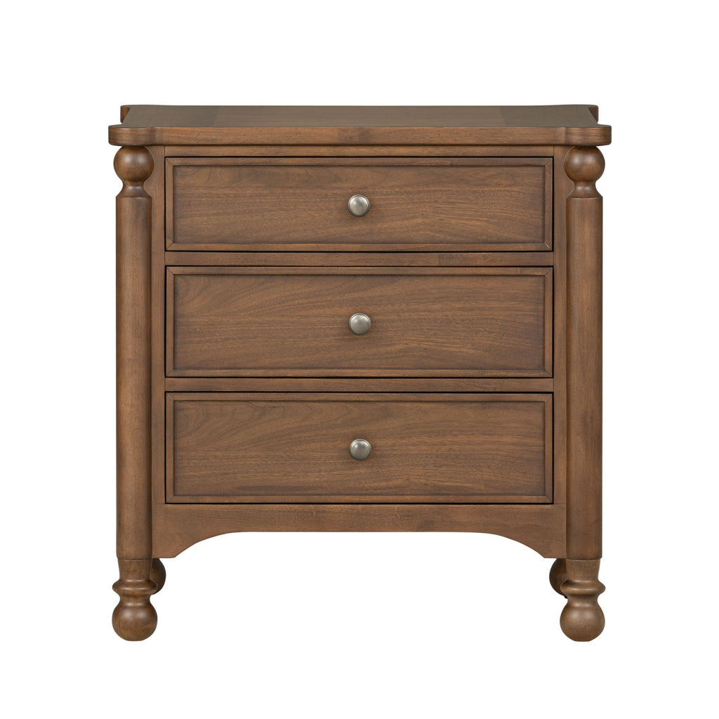 Table de chevet en noyer