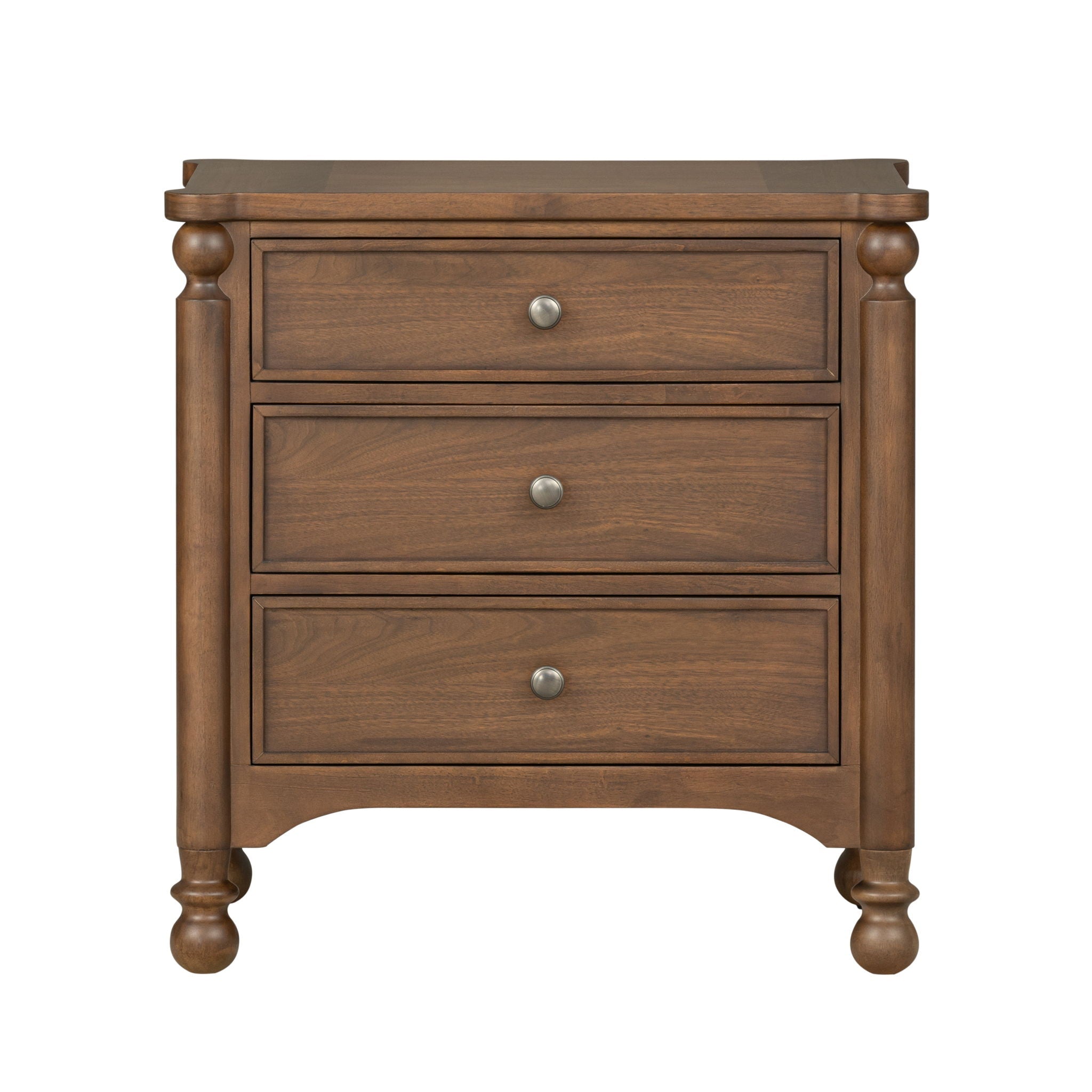 Table de chevet en noyer