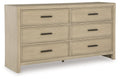 Commode grise avec miroir