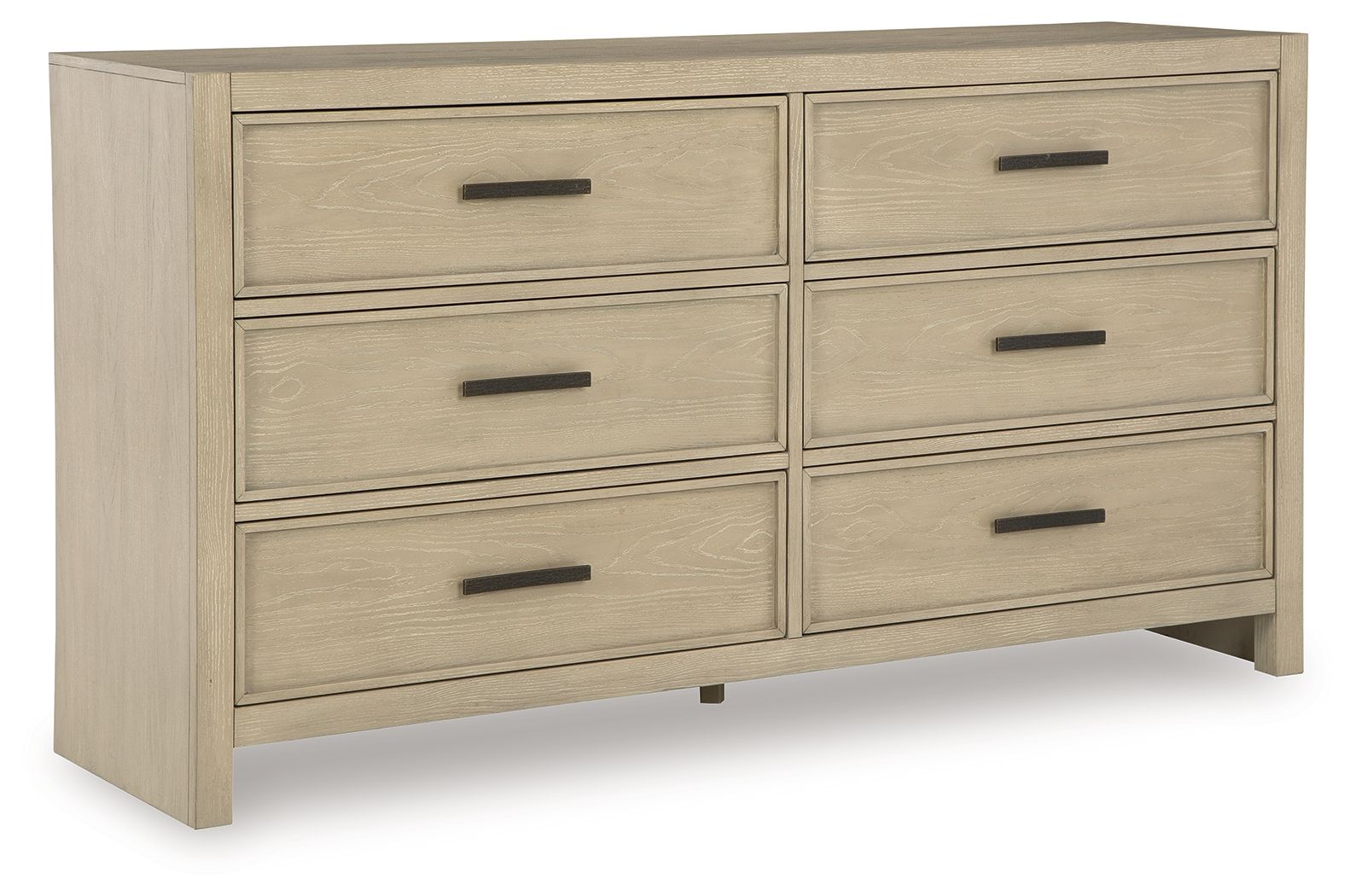 Commode grise avec miroir
