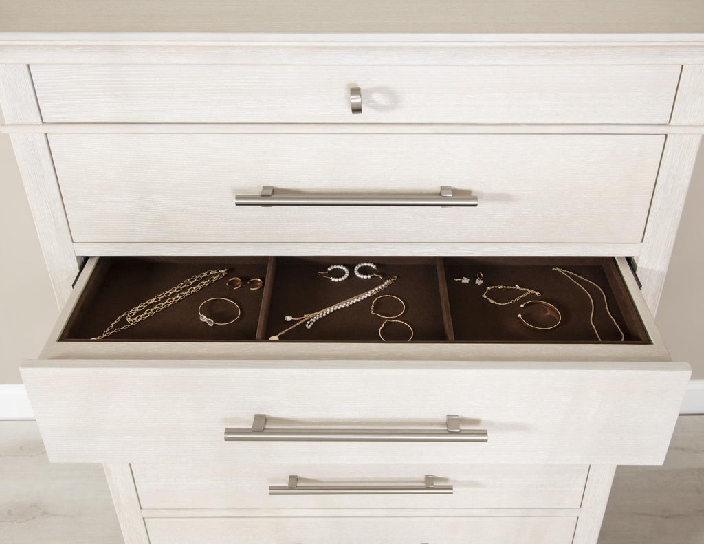 Commode six tiroirs de style transitionnel