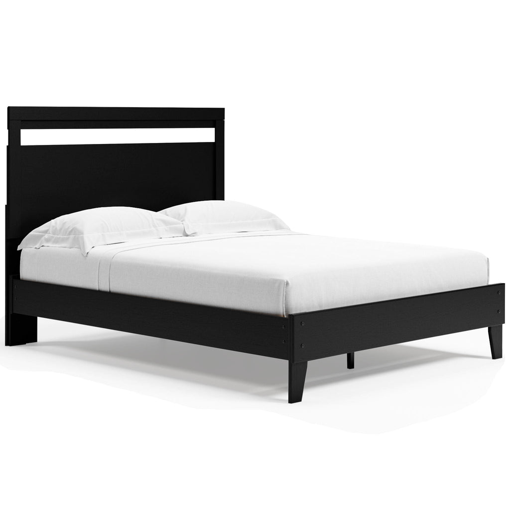 Lit plateforme Black Queen Panel