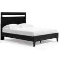 Lit plateforme Black Queen Panel
