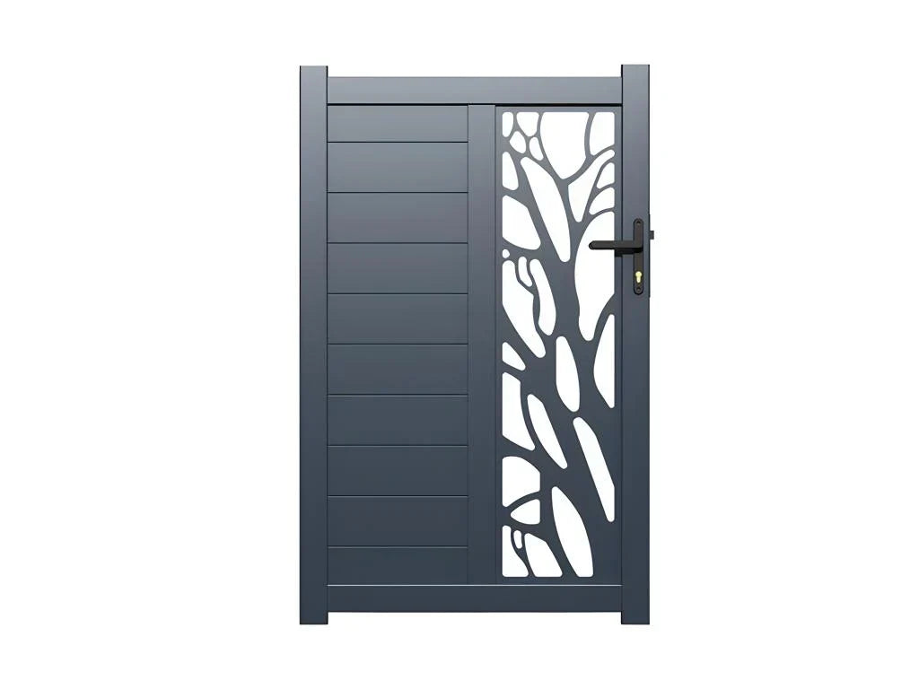 Portillon Battant Aluminium - Gris anthracite