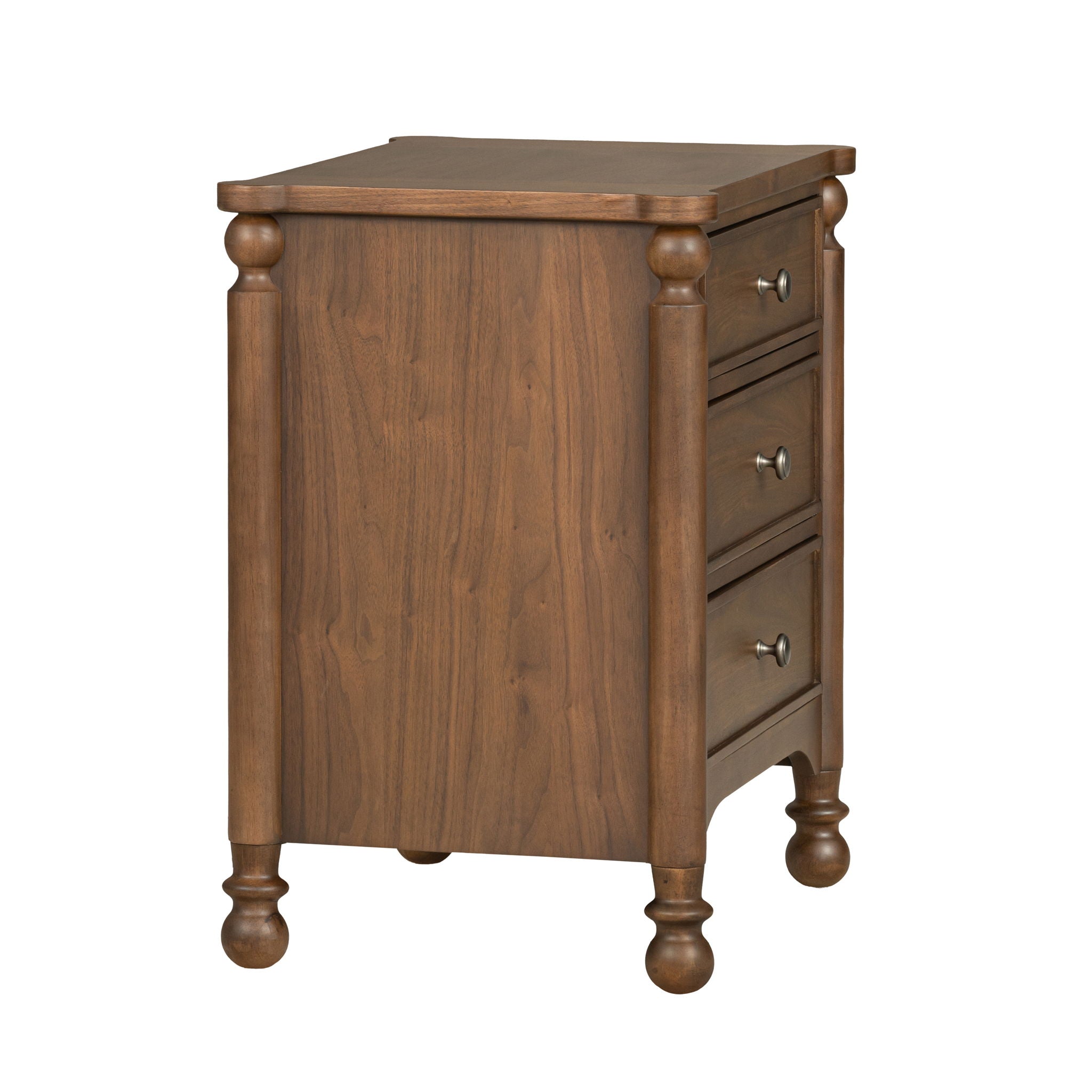 Table de chevet en noyer